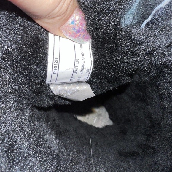 UGG Womens Black Waterproof Etta Tall Boot Platform Sole Shearling Interior Boot - Picture 9 of 9